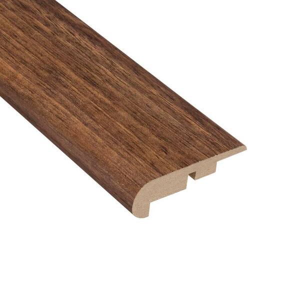 Hampton Bay Walnut Plateau 11.13 mm Thick x 2-1/4 in. Wide x 94 in. Length Laminate Stair Nose Molding-DISCONTINUED