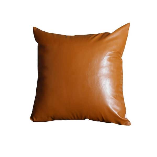 HomeRoots Jordan Brown Abstract 20 in. x 20 in. Throw Pillow Cover