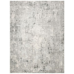Invista Grey/Ivory 8 ft. x 10 ft. Abstract Geometric Area Rug