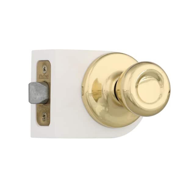 Chrome Bathroom Door Handle Vtg NOS TYLO LINE Locksets KWIKSET Brushed Brass 