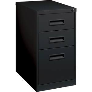 4-Drawer Black Mobile Pedestal Files with Security Lock