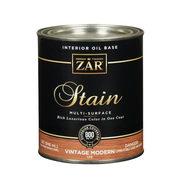 ZAR 1 qt. Semi-Transparent 129 Vintage Modern Oil-Based Multi-Surface Interior Wood Stain