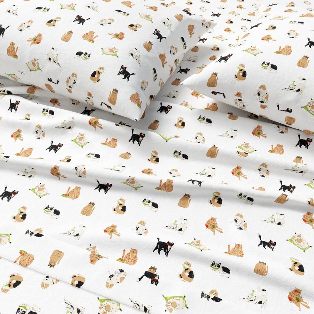 Sets Questions Instruments FRESHFOLDS Turkish Cotton Christmas Printed Flannel Sheet Set (Full ...