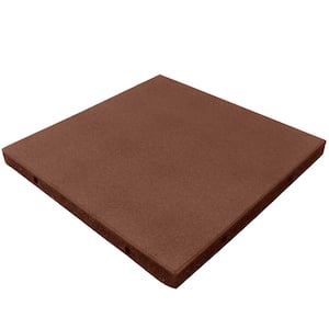 Eco-Safety 2.5 in. x 1.62 ft. x 1.62 ft. Terra Cota Commercial Interlocking Rubber Flooring Tiles (5.2 sq. ft., 2-Pack)