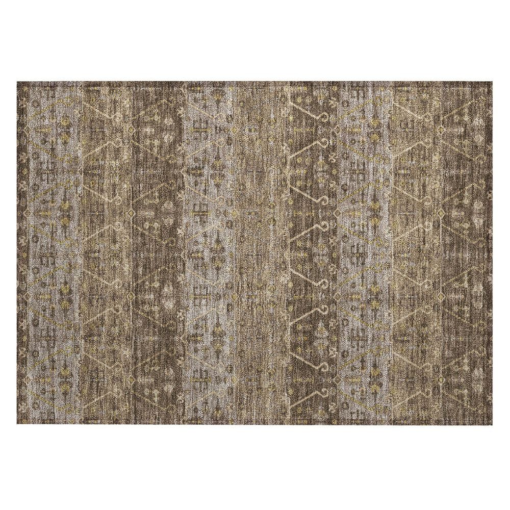 Chantille Machine Washable Indoor/Outdoor Abstract ACN2858 Chocolate 2 ft. x 3 ft. Accent Rug price history on PriceWatchPro