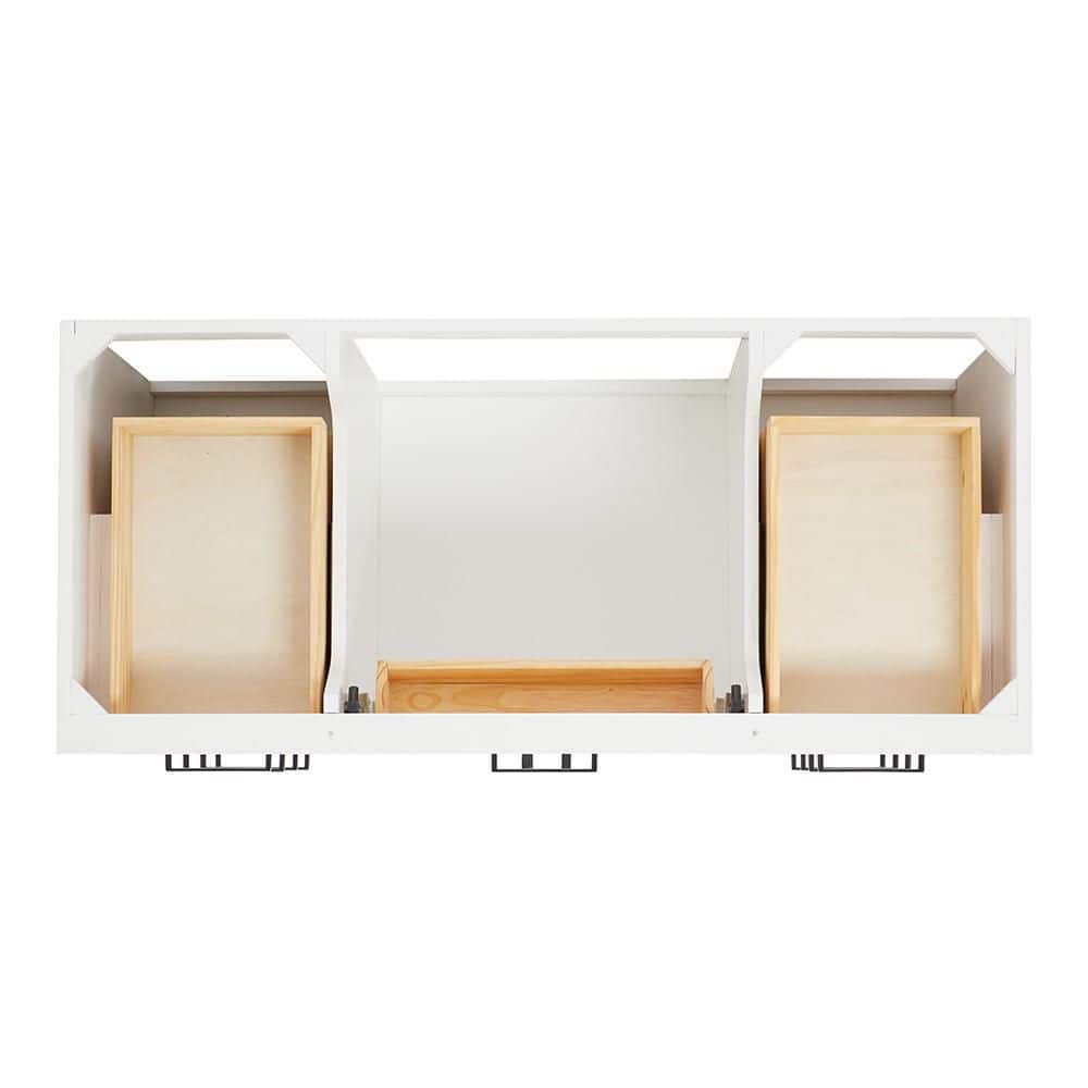 Hepburn 49" White Marble Top Single Basin Vanity Set