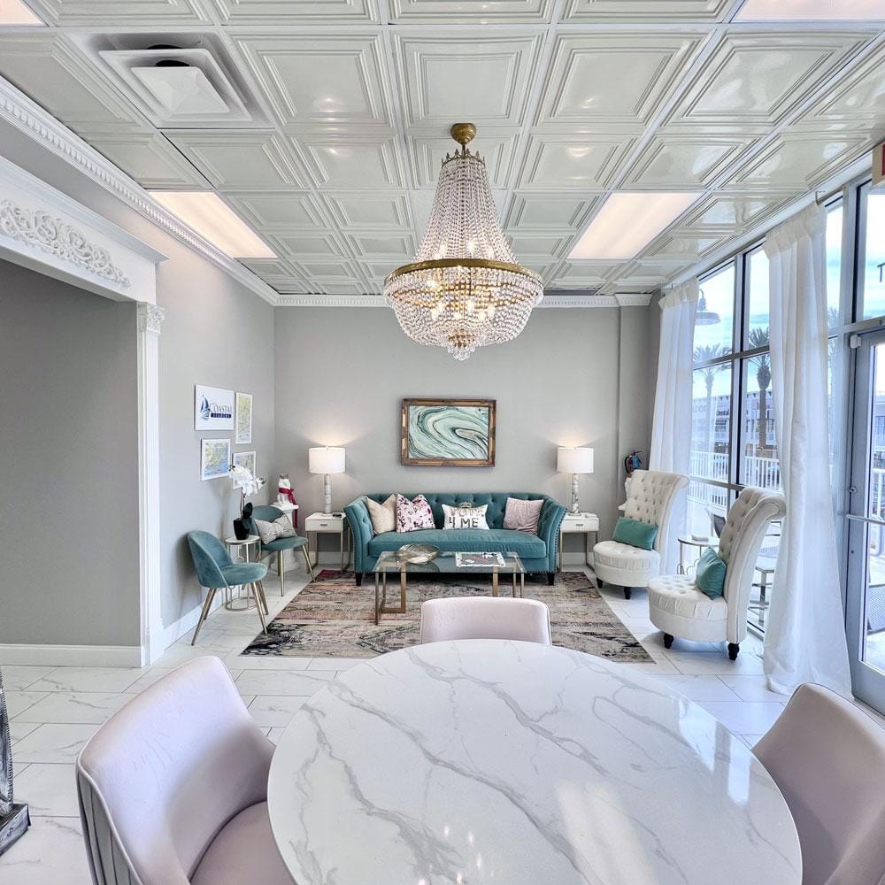 Economy 2 ft. x 2 ft. White PVC Decorative Ceiling Tile