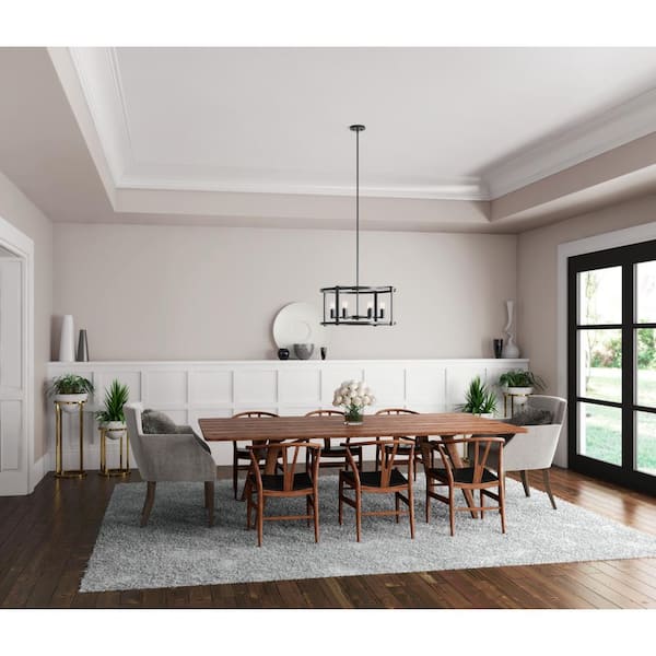 Hunter Astwood 6-Light Matte Black Transitional Led Chandelier