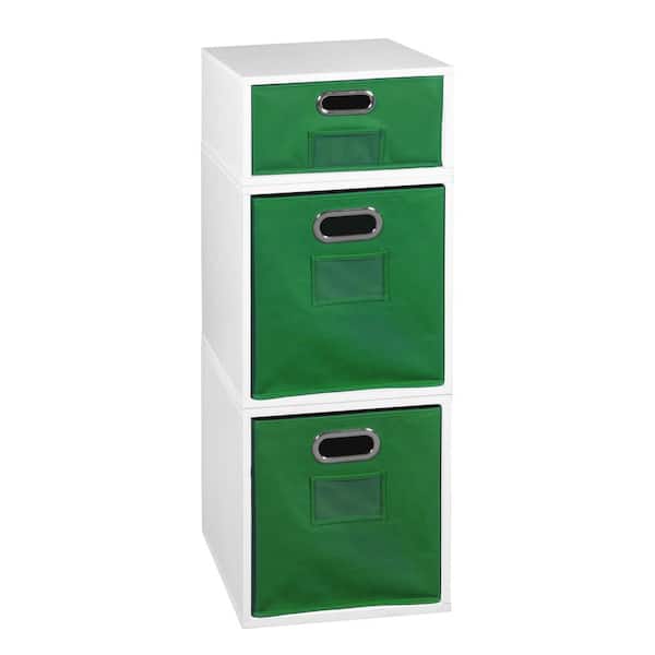 null 32.5 in. H x 13 in. W x 13 in. D Wood 3- Cube Organizer