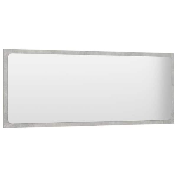 Unbranded 39.4 in. W x 14.6 in. H Rectangular Wood Framed Wall Mount Modern Decor Bathroom Vanity Mirror