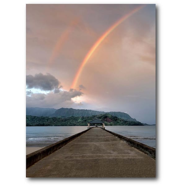 Courtside Market Rainbow 20 in. x 24 in. Gallery-Wrapped Canvas Wall Art