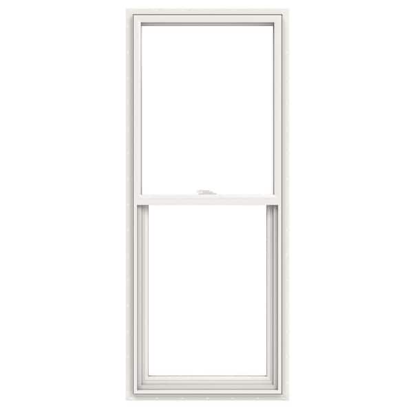 V-2500 24 in. x 60 in. White Vinyl Nailfin Single Hung Sideload Window with Low E, Argon, Screen, and No Grids