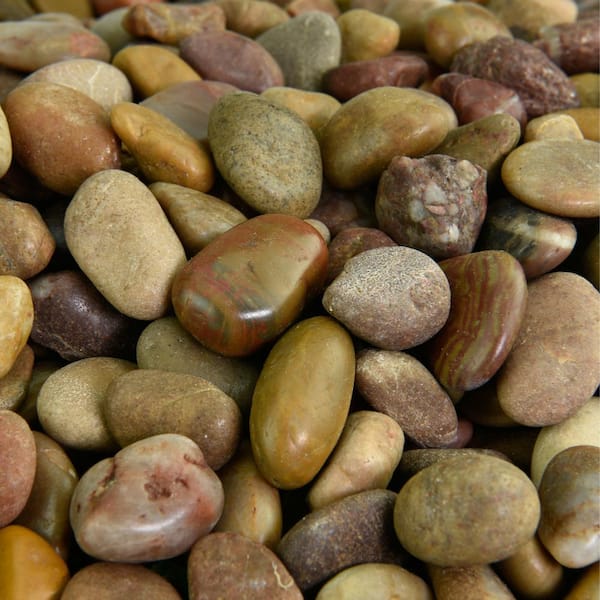 Southwest Boulder & Stone 0.06 cu. ft. 3/8 in. - 5/8 in. 5 lbs. Small Red Polished Rock Pebbles for Planters, Gardens, Aquariums and More