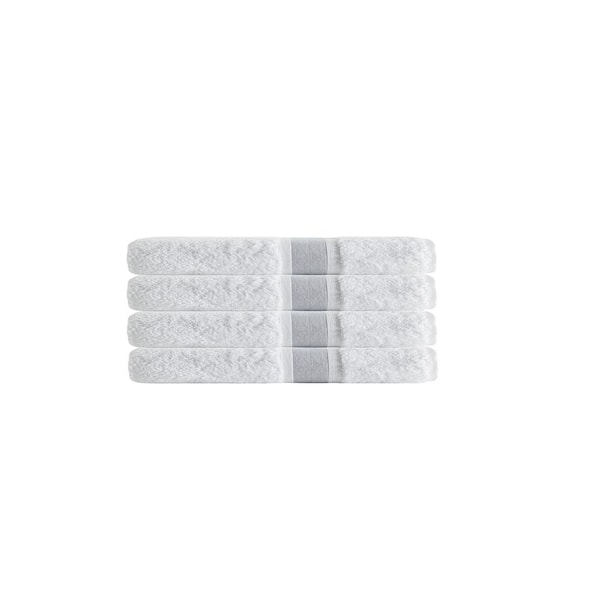Unique 4-Pieces Silver Turkish Cotton Hand Towels