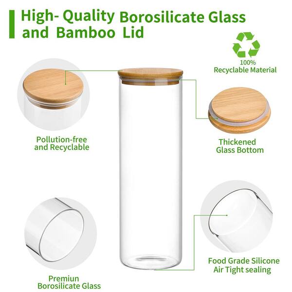 Sealed Glass Jar With Lid, Transparent High Borosilicate Glass