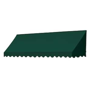8 ft. Traditional Manually Retractable Awning (26.5 in. Projection) in Forest Green