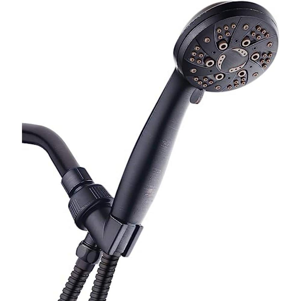 6-Spray Patterns with 1.8 GPM 9.5 in. Wall Mount Rain Fixed Shower Head in 