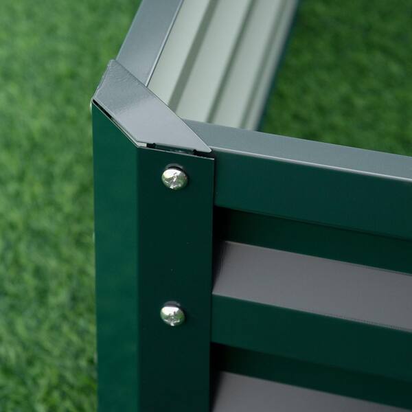 Jushua 47.25 in. x 47.25 in. x 11.75 in. Galvanized Raised