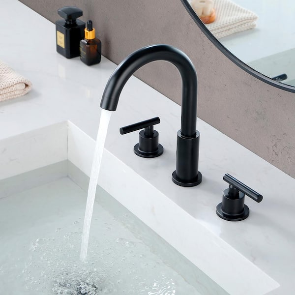 8 in. Widespread 2-Handle Bathroom Faucet With Pop-Up Drain