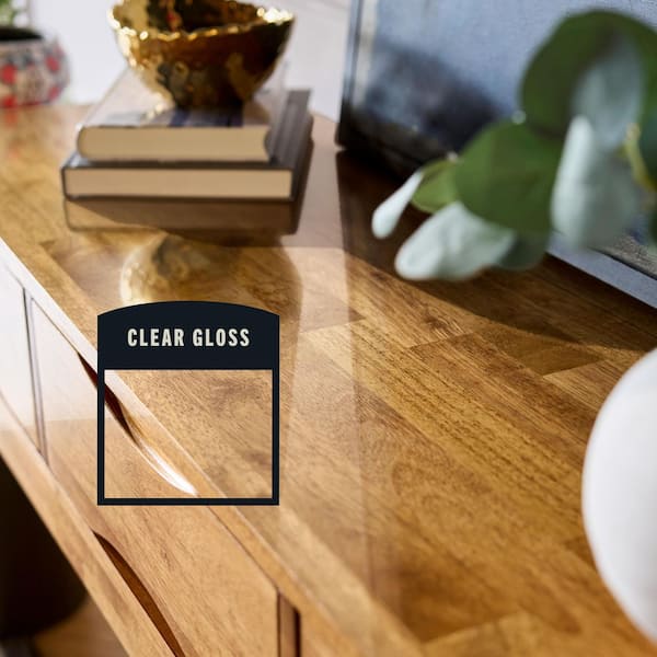 8 Ounce Clear Gloss Oil-Based Interior Shellac, Lacquer & Polyurethane (4-Pack)