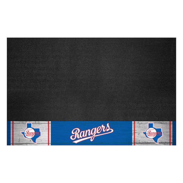 FANMATS 42 in. Texas Rangers Vinyl Grill Mat