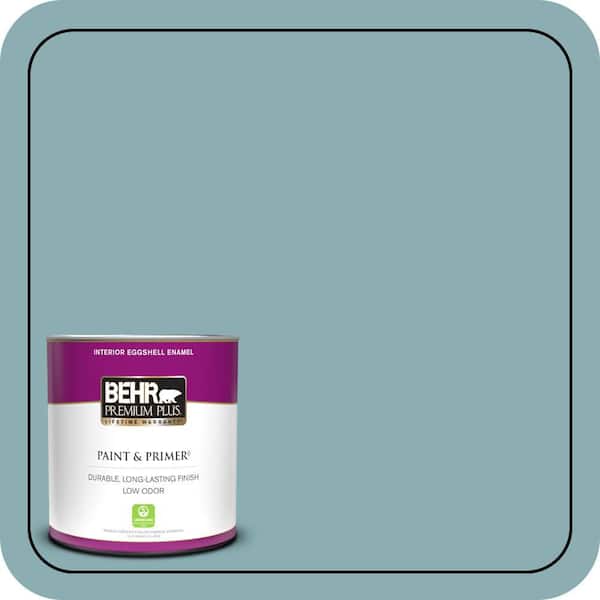 BEHR PREMIUM PLUS 1 qt. #510F-4 Bon Voyage Eggshell Enamel Low Odor Interior Paint & Primer