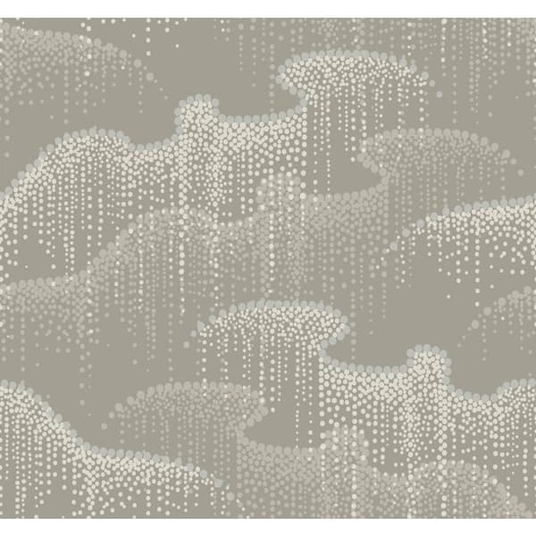 Candice Olson Moonlight Pearls Taupe Wallpaper