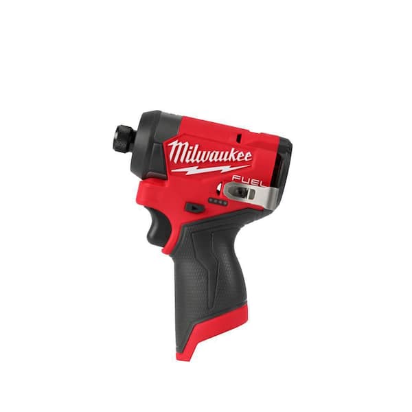 Milwaukee 3453-20 M12 FUEL 12V Lithium-Ion Brushless Cordless 1/4 in. Hex Impact Driver (Tool-Only) - 1