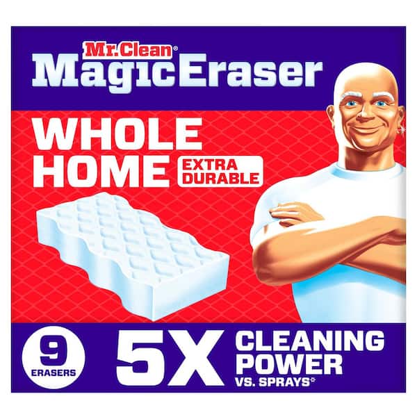 Magic Eraser Whole Home Extra Durable 2.2 in. Multi-Purpose Scrubbing Pad Cleaning Sponge (9-Count)