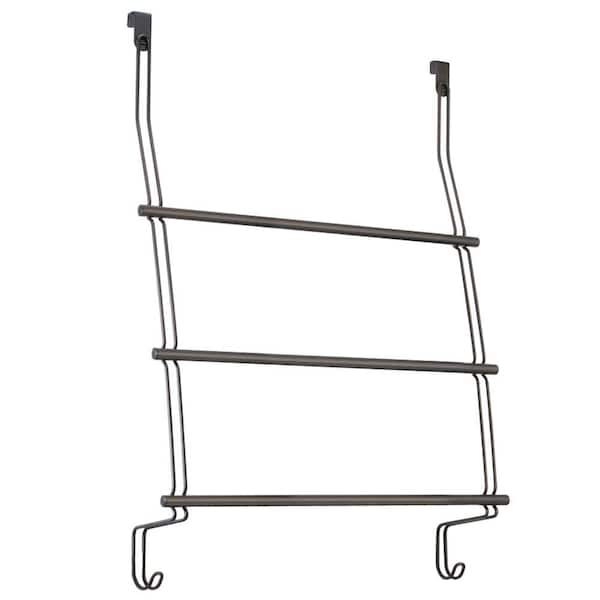 interDesign Classico Over Shower Door 3-Towel Rack in Bronze