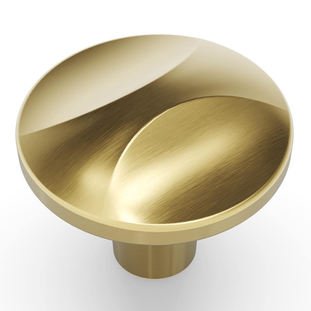 Crest 1-1/4" Round Satin Champagne Bronze Knob
