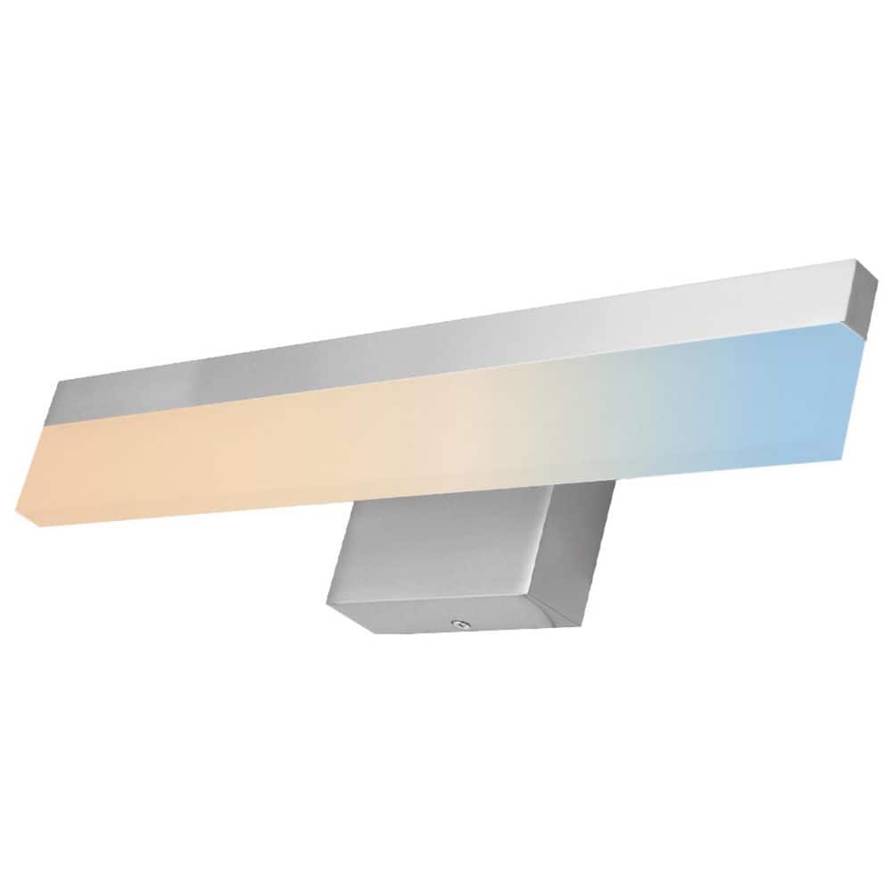 18 in. 1-Light Brushed Nickel LED Vanity Light Bar with Frosted Acrylic Shade Dimmable CCT Selectable 30K/40K/50K price history on PriceWatchPro