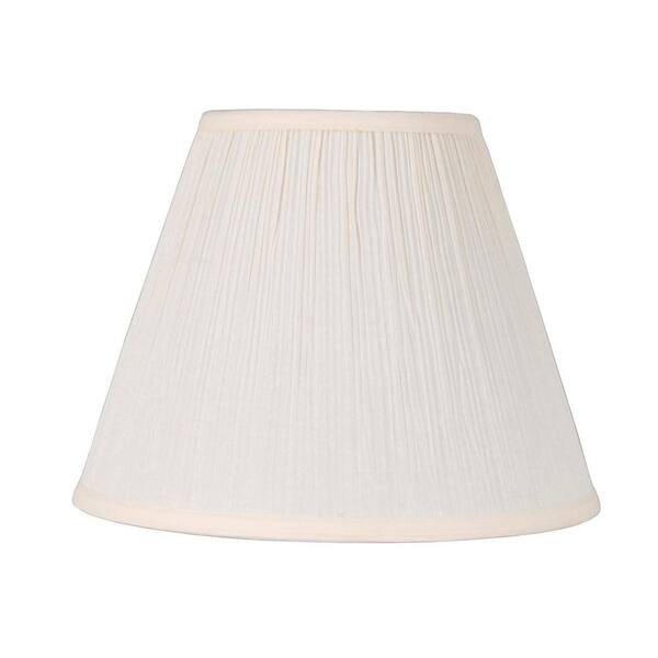 Adesso Mixand Match 6 in. x 12 in. x 9 in. Height Mushroom Pleat Round Hardback Shade