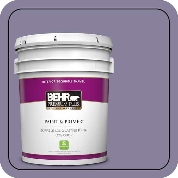 BEHR PREMIUM PLUS 5 gal. #S570-5 Live Jazz Eggshell Enamel Low Odor Interior Paint & Primer