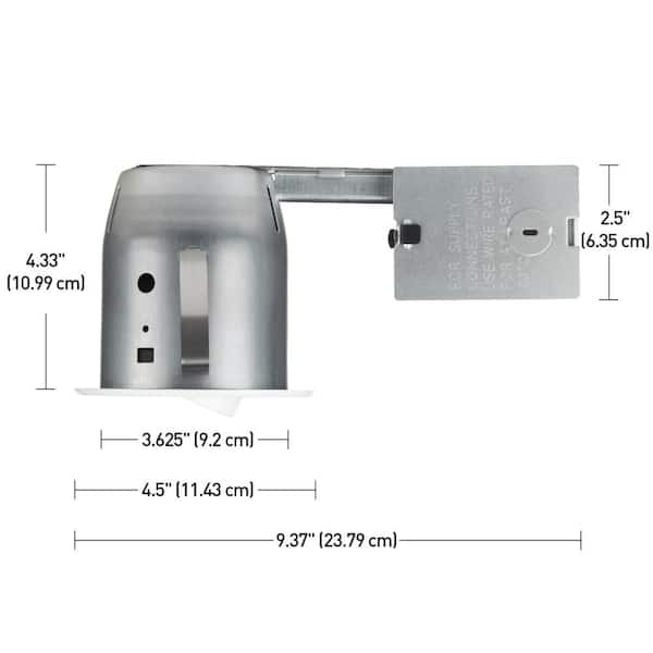 4 in. White Dimmable Can Recessed New Construction and Remodel Lighting Kit (10-Pack)