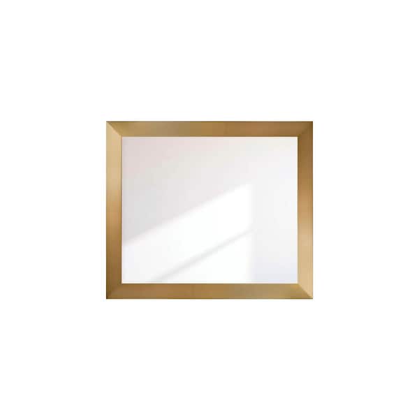 BrandtWorks Contemporary Champagne Framed Wide Wall Mirror 34 in. W x 40 in. H