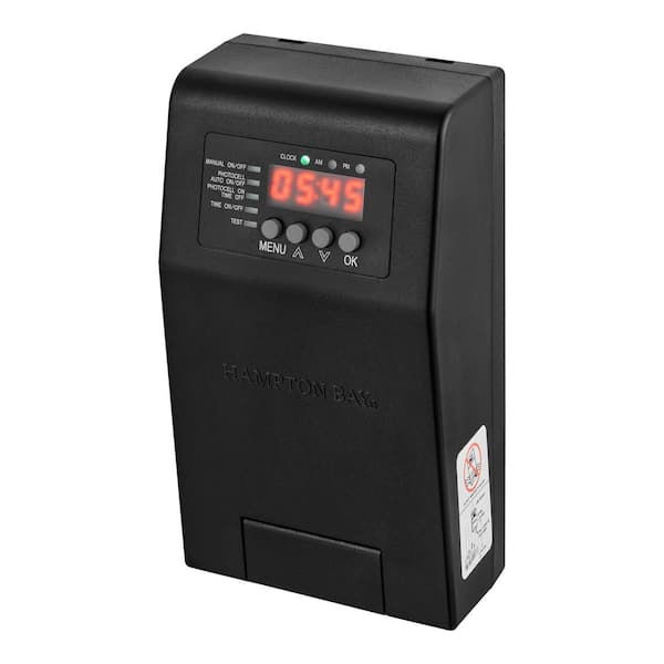 Low-Voltage 120-Watt Plastic Housing Landscape Lighting Transformer with Dusk to Dawn Operation
