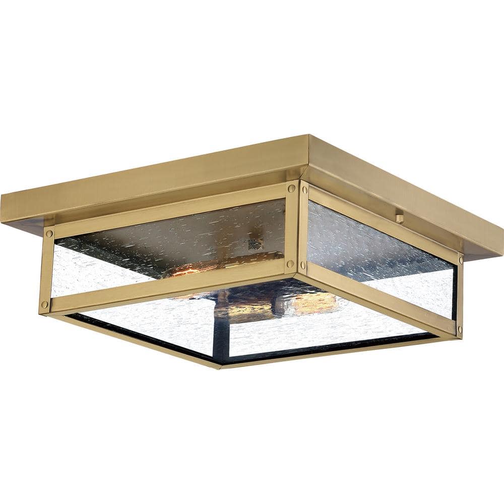 Westover 1-Light Antique Brass Outdoor Flush Mount price history on PriceWatchPro