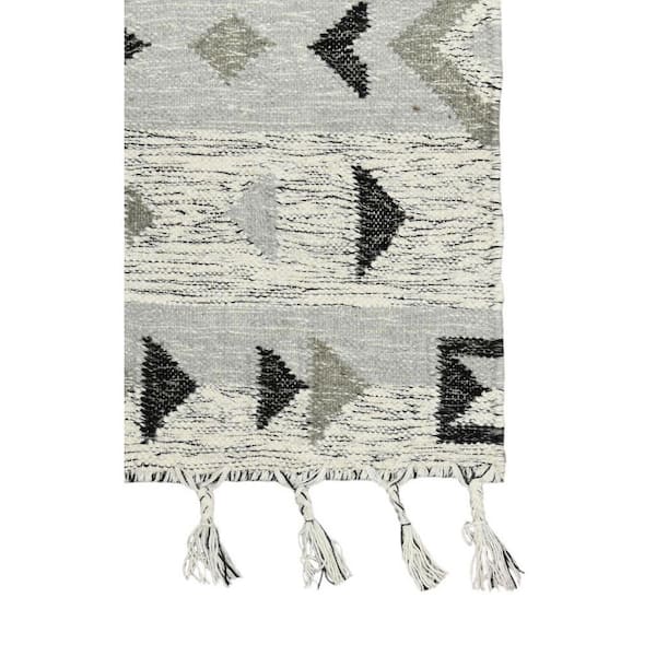 8 ft. x 11 ft. Blue, Red Oriental Washable Area Rug