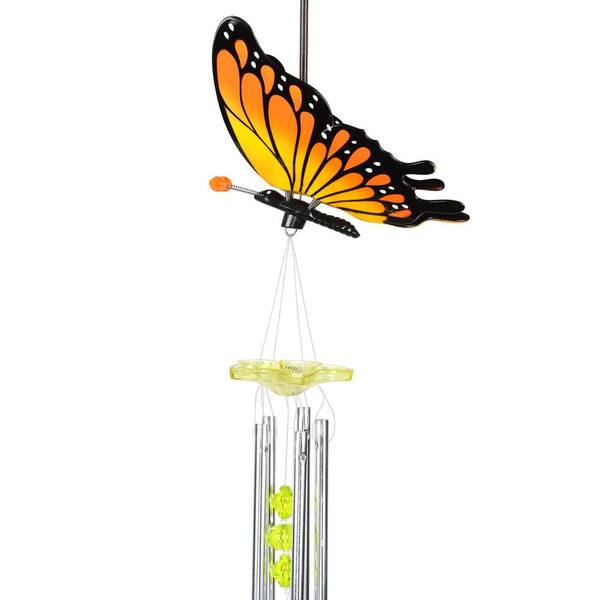Exhart WindyWing Butterfly Orange Ombre Plastic Wind Chimes Exhart WindyWing Butterfly Orange Ombre Plastic Wind Chimes