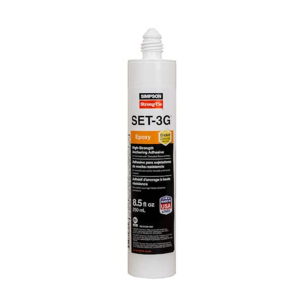 Simpson Strong-Tie SET-3G 8.5 oz. High-Strength Epoxy Adhesive with 1 Nozzle and Extension