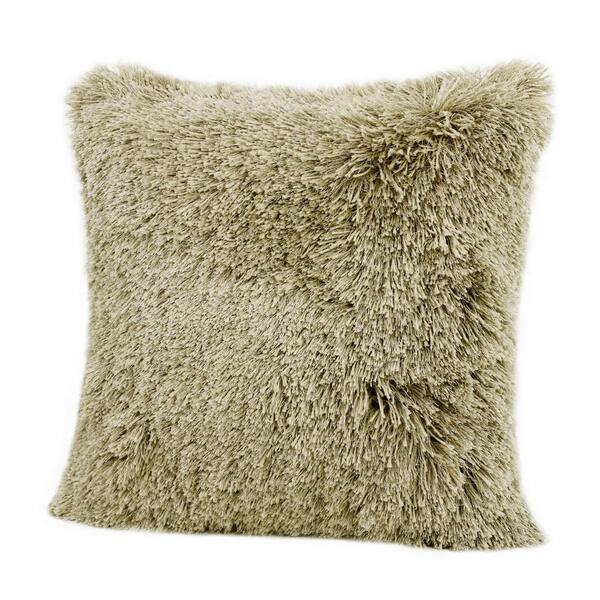 shag throw pillow