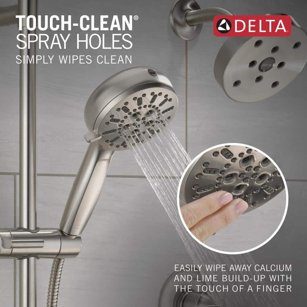 Lumicoat Stainless Adjustable Handheld Multi-Head Shower System