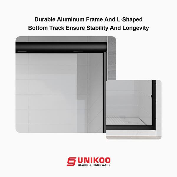 UNIKOO UKD12 56 to 60 in. W x 80 in. H Double Sliding Semi
