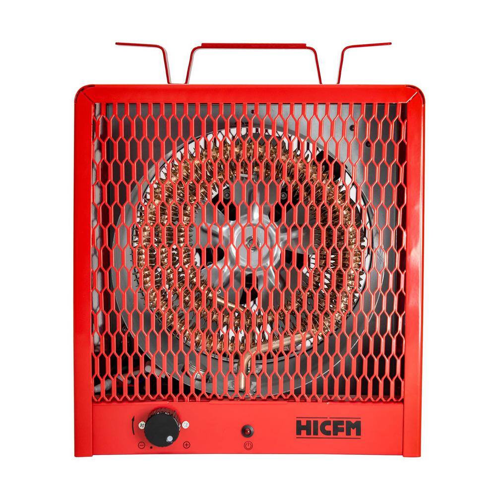 11.5 in. 16380 BTU Electric Portable Fan-Forced Heater with Carry Handle Fa