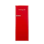 Classic Retro 5.5 cu. ft. Manual Defrost Retro Upright Freezer in Candy Red, ENERGY STAR