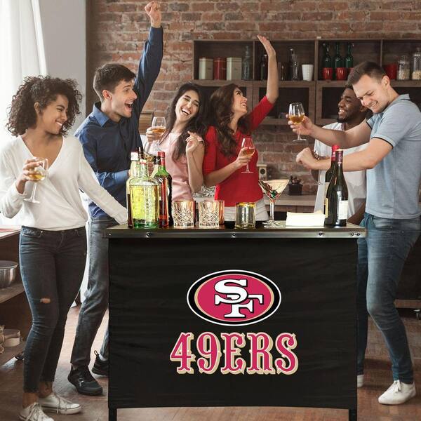 IMPERIAL San Francisco 49ers Aluminum Portable Bar with Carry Case