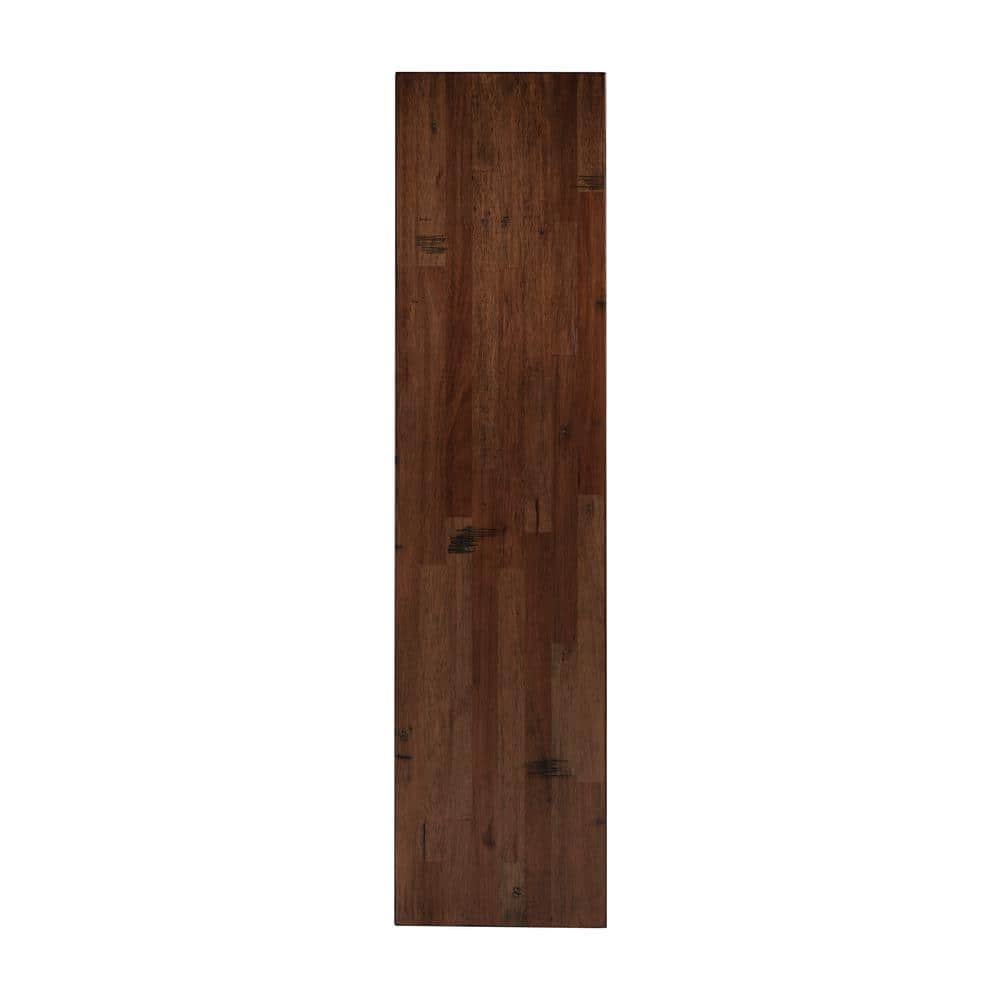 HARDWOOD REFLECTIONS Solid Wood Butcher Block Shelf 96in. W X 12in