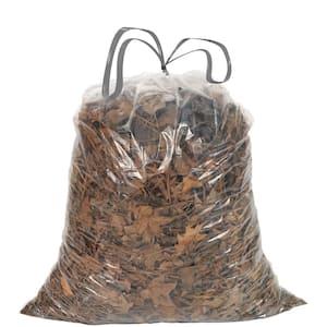 39 Gal. 1.0 Mil Clear Drawstring Trash Bags 33 in. x 40 in. Pack of 70 for Home, Kitchen and Office