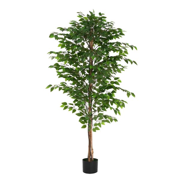 Afoxsos 6 ft. Artificial Ficus Tree in Pot